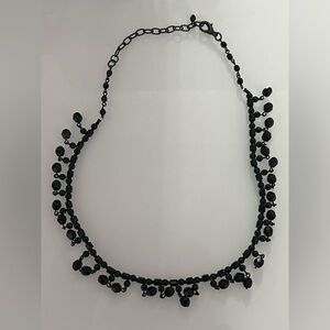 Black Beaded Necklace